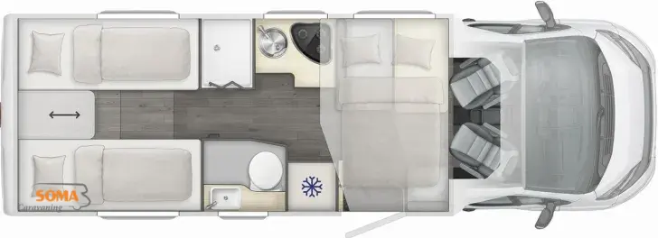 Grundriss Tag LMC Tourer Lift H 730 G Fiat