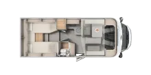 Grundriss Tag Carado T 448 Pro+ Vollausstattung!