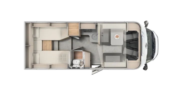 Grundriss Tag Carado T 448 Pro+ Vollausstattung!