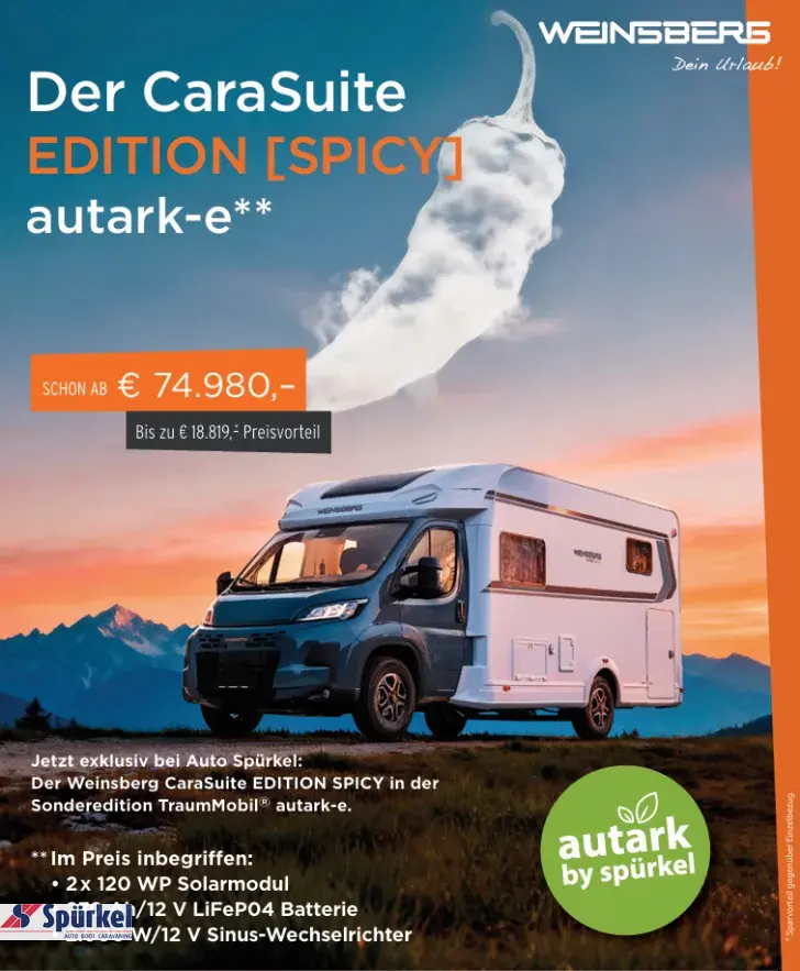 Fahrzeugbild Weinsberg CaraSuite EDITION SPICY 650 MEG Automatik*Care Drive Paket* #3