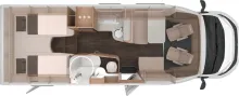 Grundriss Tag Knaus L!VE TI PLATINUM SELECTION 700 MEG 160 PS Motor!