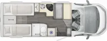 Grundriss Tag LMC Tourer T 660 G Fiat