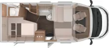 Grundriss Tag Knaus L!VE WAVE PLATINUM SELECTION 650 MF *Klimaanlage*4090Kg*Navi*