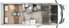 Grundriss Tag Hymer GT-S 685