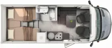 Grundriss Tag Hymer ML-T 570 CrossOver