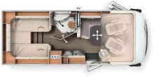 Grundriss Tag Carthago c-tourer I 141 LE Smart Selection (436)