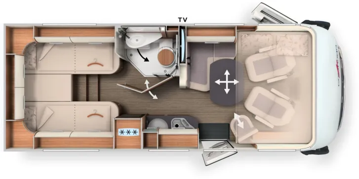 Grundriss Tag Carthago c-tourer I 141 LE Smart Selection (436)