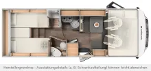 Grundriss Tag Sunlight I 68 Adventure Gut gepflegt, Vollausstattung
