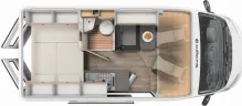 Grundriss Tag Sunlight Cliff 540 Peugeot