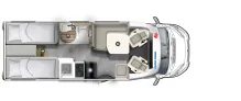 Grundriss Tag Eura Mobil Profila T 660 EB 180 PS * Sat/TV * Dachklima