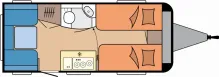 Grundriss Tag Hobby OnTour 460 DL Modell 2027