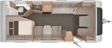 Grundriss Tag Knaus Südwind BLACK SELECTION 650 UDF