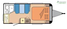Grundriss Tag Hobby De Luxe 460 SFf Modell 2027 / Jetzt vorbestellen