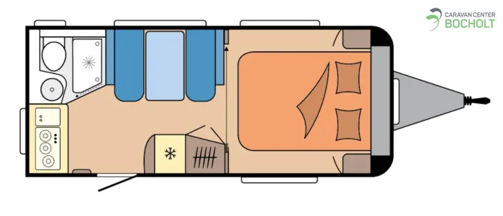 Grundriss Tag Hobby De Luxe 460 SFf Modell 2027 / Jetzt vorbestellen