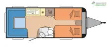 Grundriss Tag Hobby De Luxe 540 UL Modell 2027 / Jetzt vorbestellen