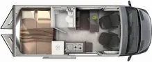 Grundriss Tag Hymer Grand Canyon S Xperience 600 / Premium-Paket