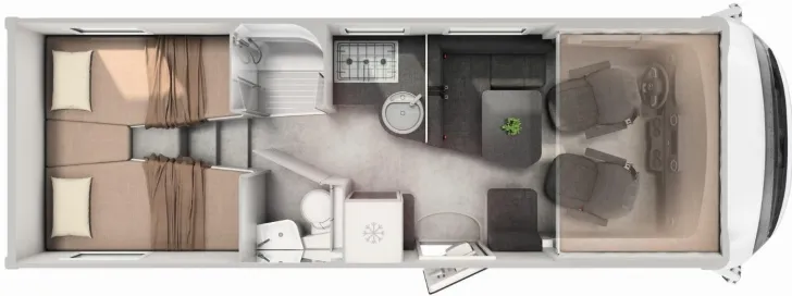 Grundriss Tag Hymer B-Klasse MC I 680 Lithium/Inverter/Hubstützen