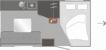 Grundriss Tag LMC e-dero 400 C Minimalismus pur, Leicht & Kompakt!