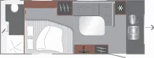 Grundriss Tag LMC Videro 580 D /Heckbad
