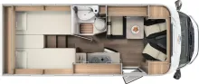 Grundriss Tag Carado V 337 Europa Edition /Wechselrichter/RFK/SAT-TV
