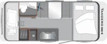 Grundriss Tag LMC Tandero 500 K Tanderopaket
