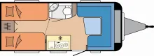 Grundriss Tag Hobby De Luxe 460 LU
