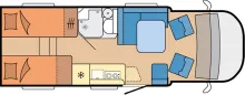 Grundriss Tag Hobby Maxia T 710 GE Sie sparen 2.263 !!