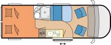 Grundriss Tag Hobby Prestige Van 640 ET