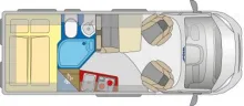 Grundriss Tag Pössl 2Win R Fiat 140 PS /All-In-Paket/Markise/AHK