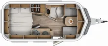 Grundriss Tag Hymer Eriba Eriba Touring 530 /Komfort-Paket/Design-Paket