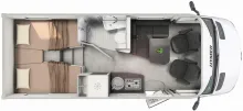 Grundriss Tag Hymer B-Klasse MC T 580 /WLAN/Lithium/Dieselheizung