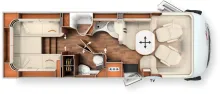 Grundriss Tag Carthago chic c-line superior I 4.9 LE L /Hydr. Stützen
