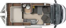 Grundriss Tag Laika Ecovip 540 /Markise/AHK/Automatik/Aufstelldach