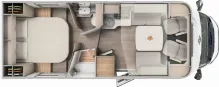 Grundriss Tag Carado T 459 *Queens Bett*pro+Paket*