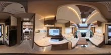 360° Innenansicht Mobilvetta Krosser 86 - Einzelbetten, Hubbett, Standklima