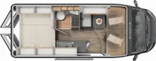 Grundriss Tag Sunlight Camper Van CLIFF 600 Adventure Multimedia Apple Carplay