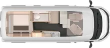 Grundriss Tag Knaus BoxLife PRO 600 STREET XL TOP DEAL