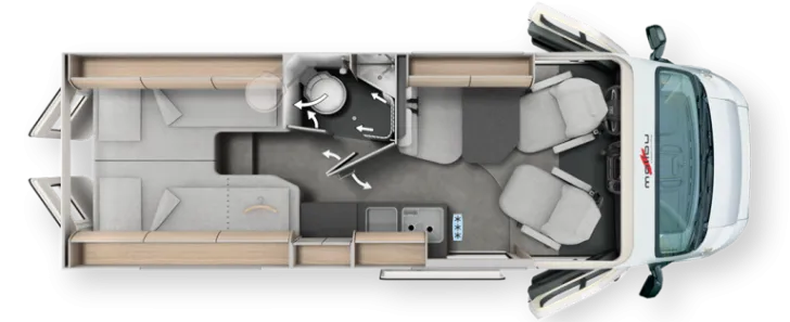 Fahrzeugbild Malibu Van First Class - Two Rooms 640 LE RB GT Modell 2027 #2