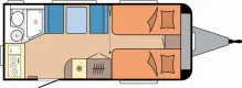 Grundriss Tag Hobby De Luxe 460 SL Modell 2027