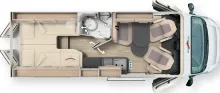 Grundriss Tag Malibu Van first class - two rooms 640 LE RB MJ27 BARI