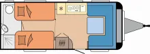 Grundriss Tag Hobby Prestige 560 WLU Modell 2027