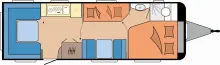 Grundriss Tag Hobby Prestige 720 UKFe Modell 2027