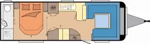 Grundriss Tag Hobby Prestige 720 WQC Modell 2027