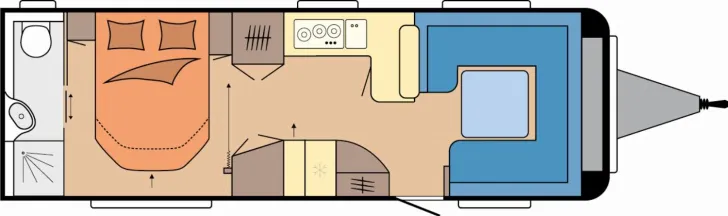 Grundriss Tag Hobby Prestige 720 WQC Modell 2027