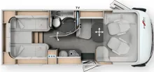 Grundriss Tag Malibu I 430 KB LE comfort TOP-DEAL TV KAMERA NAVI 2026