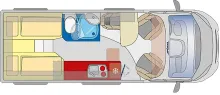 Grundriss Tag Pössl Summit Shine 640 Fiat /MJ 2027/Vision Paket