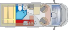 Grundriss Tag Pössl Summit Shine 600 RS Citroen 140 PS Plus Shine 600
