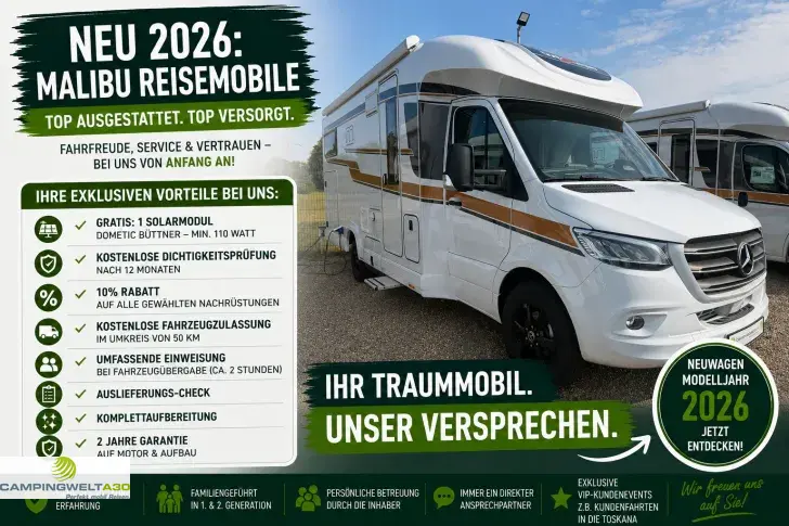 Fahrzeugbild Malibu T 490 RB-LE comfort Edition+ 4.2t MB*LITH.*SOLAR #1