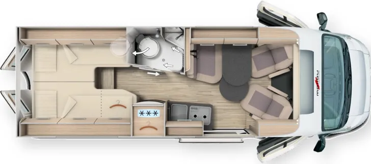Grundriss Tag Malibu Van charming GT skyview 640 LE (750)