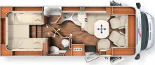 Grundriss Tag Carthago chic c-line T 4.9 LE *MB*170 PS*4,5 to.
